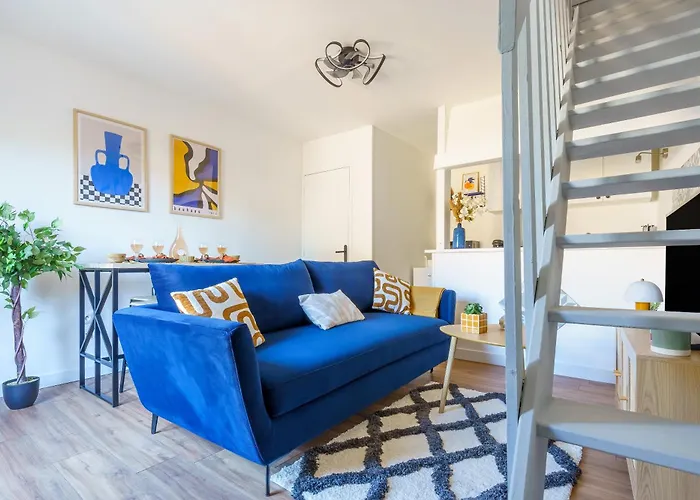Maisonnette Bleu Horizon Avec Jardin - 2Min Gare - Serenito Homes