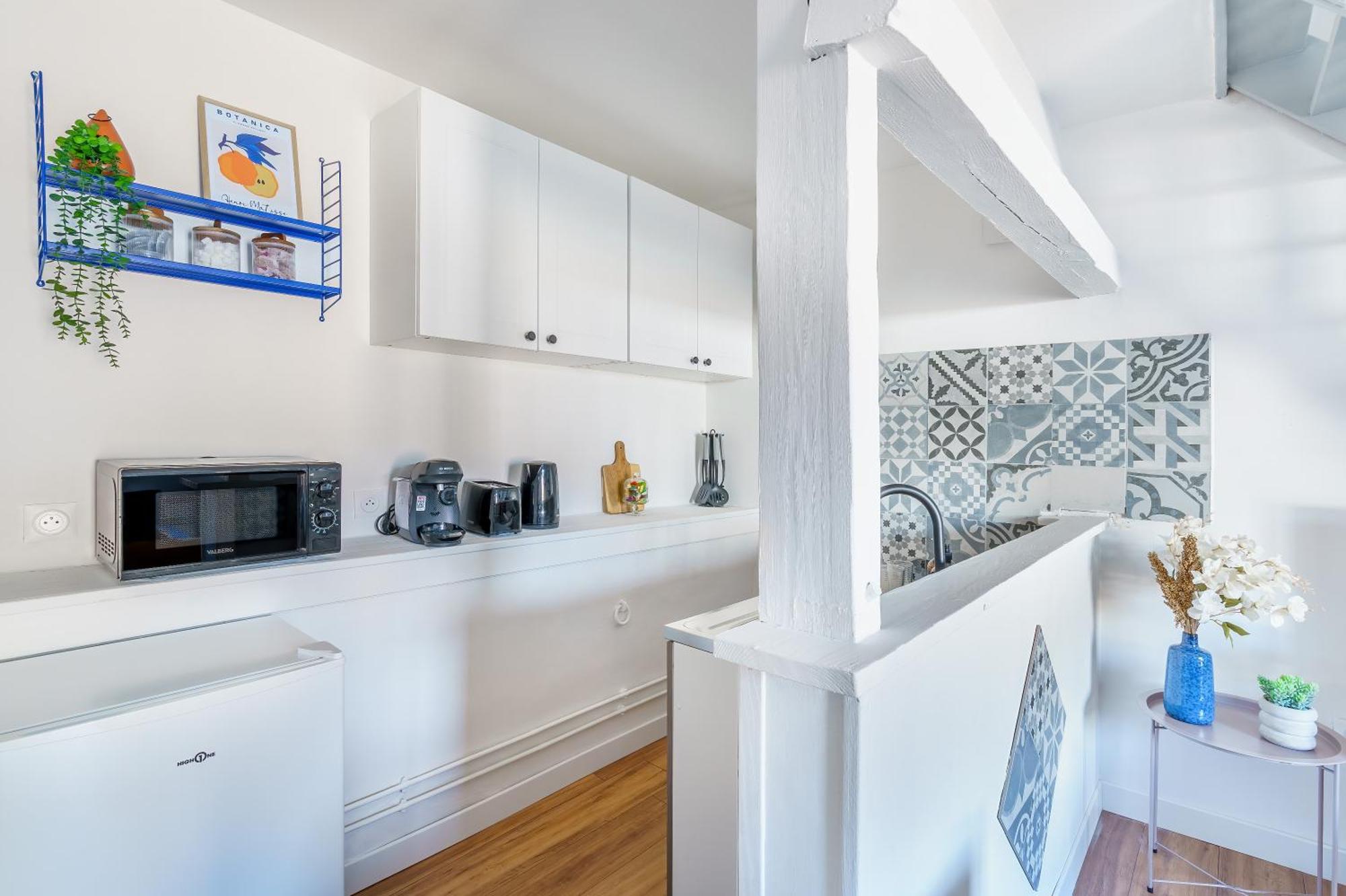 Apartment Maisonnette Bleu Horizon Avec Jardin - 2min Gare - Serenito Homes Saint-Just-en-Chaussee